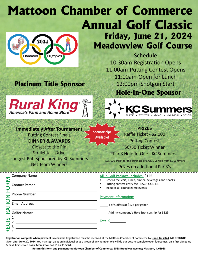 2024 Chamber Golf Classic Mattoon Chamber of Commerce